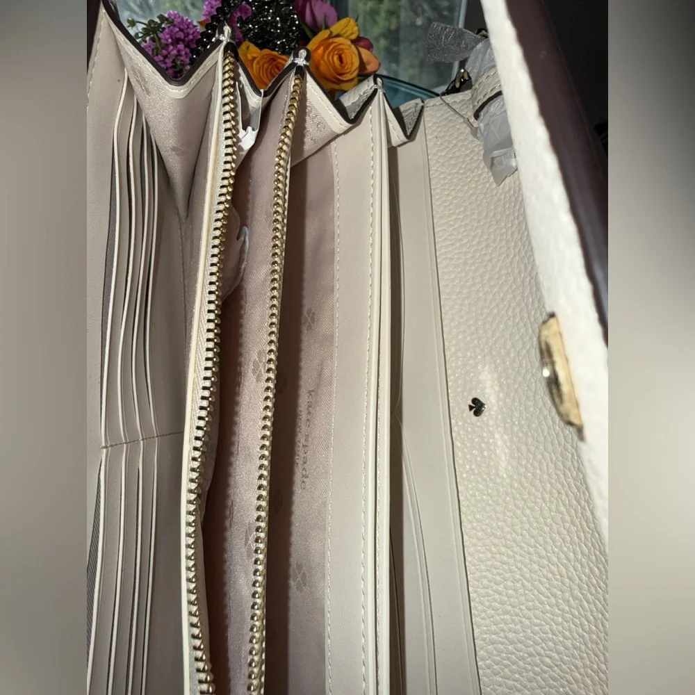 Kate Spade NWT Multicolor Stripe Fabric and Leather Shoulder Bag - Picture 7 of 10